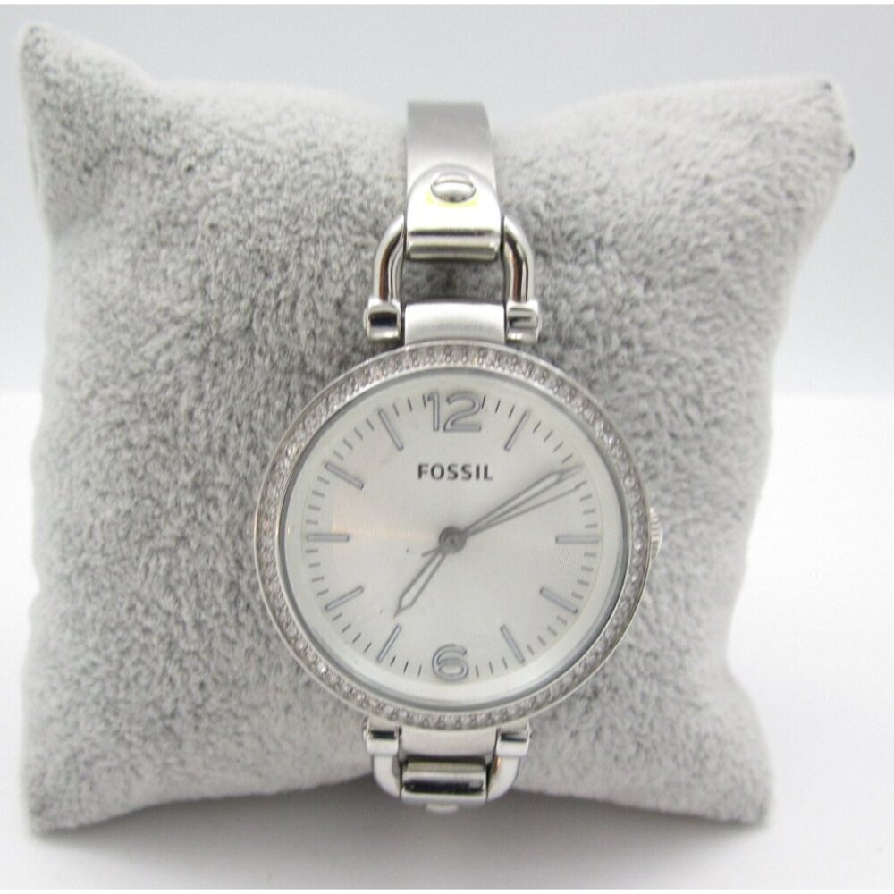 New Women Fossil Georgia Glitz Quartz WR Analog 32mm Watch (H711) "New‎ Battery"